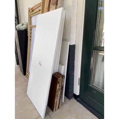 Diverse witte planken