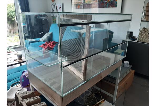 Gerbilarium/hamsterhok glas met schuifruiten - 20260630_121743