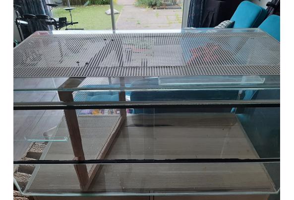 Gerbilarium/hamsterhok glas met schuifruiten - 20260630_121751