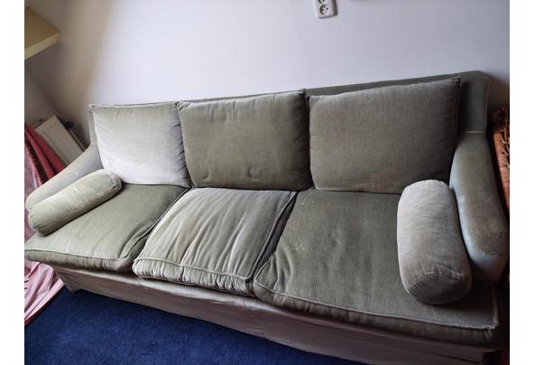 Groene velours driezitsbank - 20251103_094933