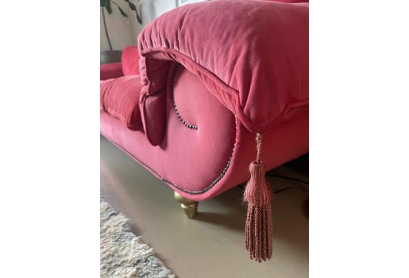 Rode velvet 3-zits bank - IMG_4078