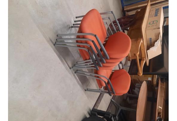 6 oranje stoelen - 1000006224