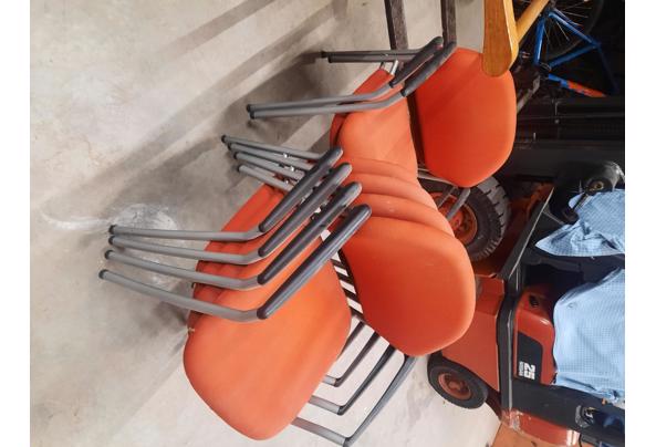 6 oranje stoelen - 1000006225