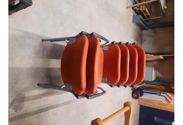 6 oranje stoelen - 1000006227