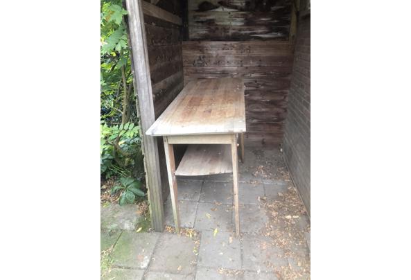 Hoge houten tafel (side-table) PER DIRECT  - EB55114C-5C4F-4C8F-BFCD-A8D91EA1E468