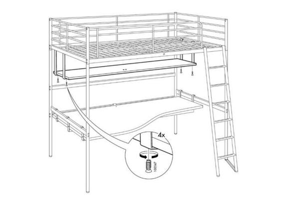 ikea Svarta witte hoogslaper - $_84_637532344430316752