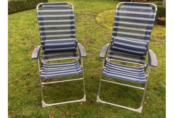 2 tuinstoelen inklapbaar - tuinstoeltjes