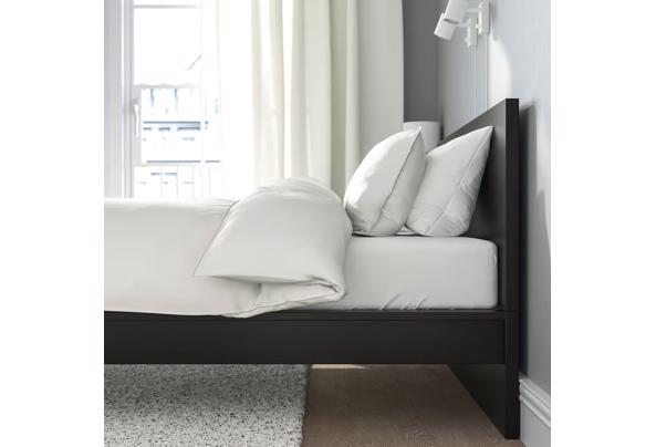 Ikea 2 persoons bed 160x200 - malm-bedonderstel-hoog-zwartbruin__1092102_pe863044_s5