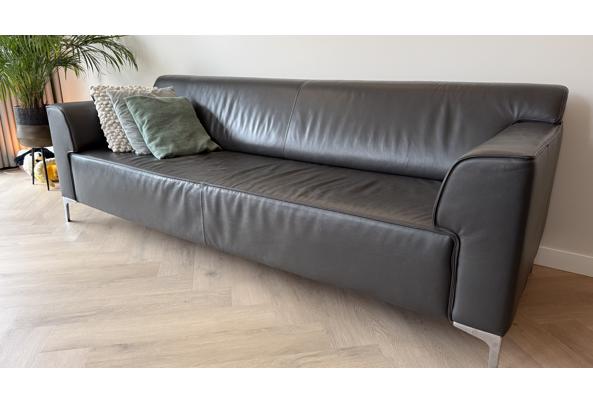 Bankstel Leer Montel - 3,5 zits, antraciet - IMG_0895