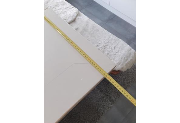 Massief eiken antieke eettafel wit - 20230812_105716