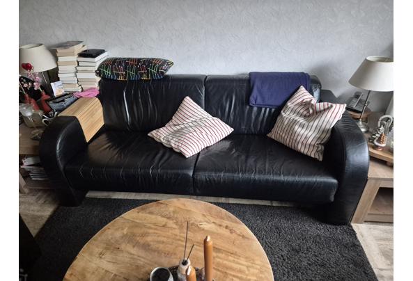 2 en 3 zwart leren bank - 20251214_131454