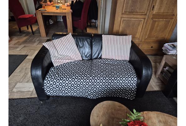 2 en 3 zwart leren bank - 20251214_131458