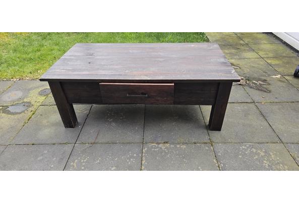 Bruine salontafel met lade - tafel
