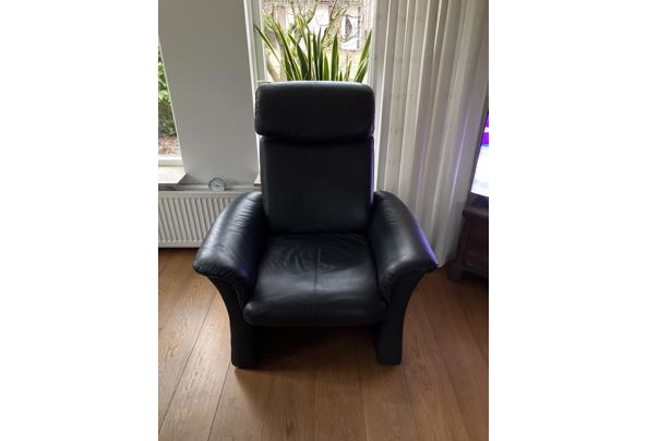 Zwart leren bankstel - IMG_5271