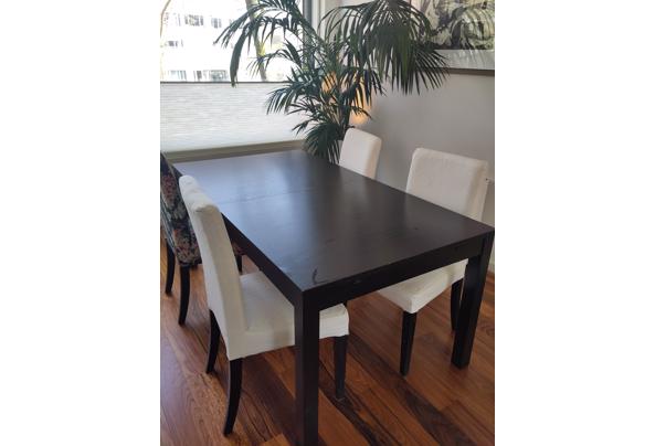 Gratis af te halen Ikea Bjursta uitschuifbare zwarte tafel - IMG_20250327_141333