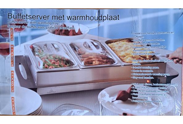 Buffetserver met warmhoudplaat - Buffetserver-met-warmhoudplaat
