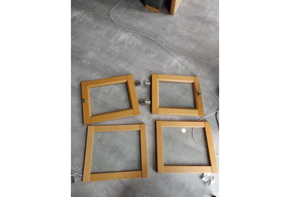 4 deurtjes met glas voor IKEA billykast - IMG_20210309_143054