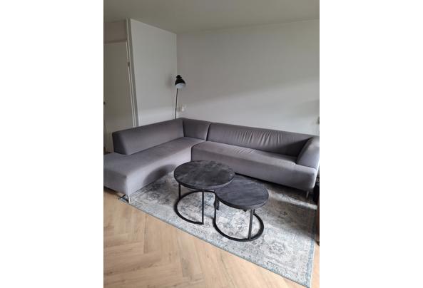 Hoekbank + hocker - bank