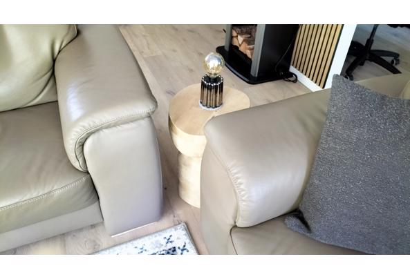 Bankstel, echt leer, praktisch in nieuwstaat - IMG20250829105231