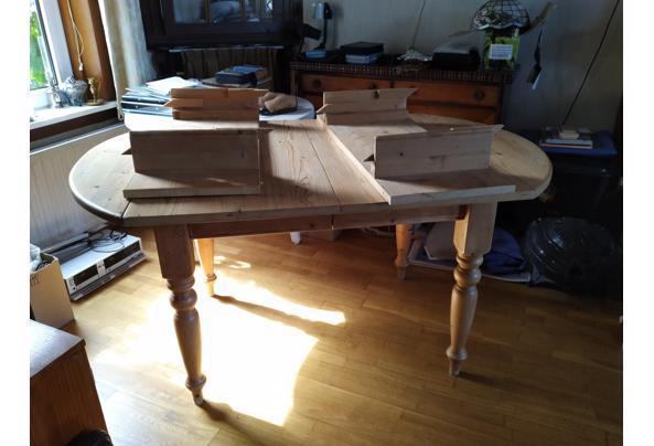 mooie grenen tafel met 2 delen om te vergroten - tafel1