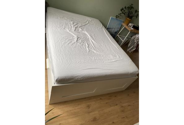 Ikea Brimnes bed frame 140x200cm met lades en lattenbodems - C912143B-6A0A-40B5-AF97-9274032E5BA6