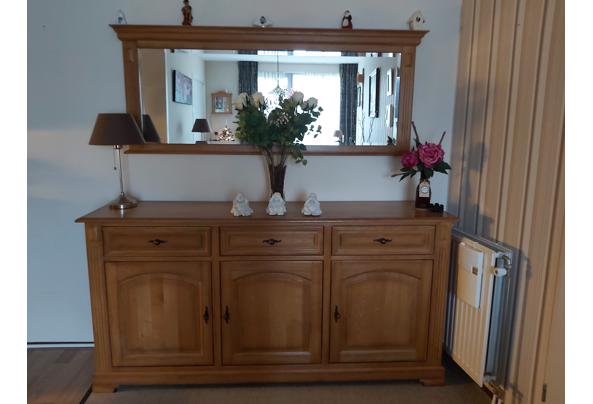 Gerookt blank eiken dressoir met spiegel  - 20201227_140816