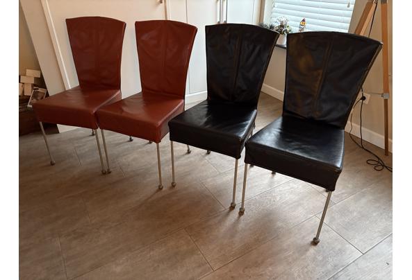 4 leren eetkamer stoelen - IMG_0951
