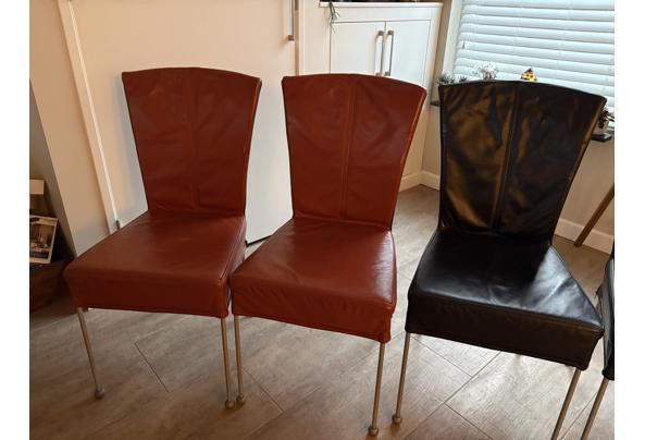4 leren eetkamer stoelen - IMG_0953