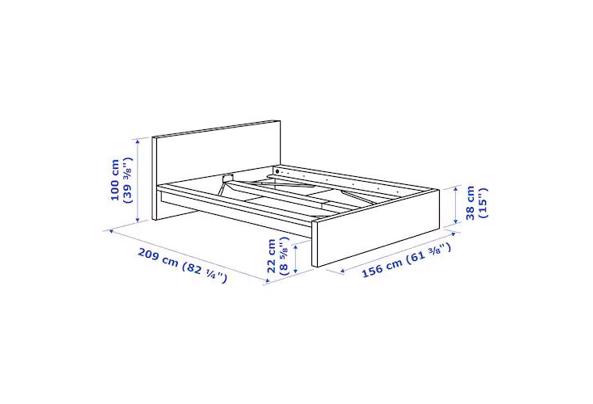 Ikea MALM bed 140x200 wit, incl matras - malm_schematisch-(1)