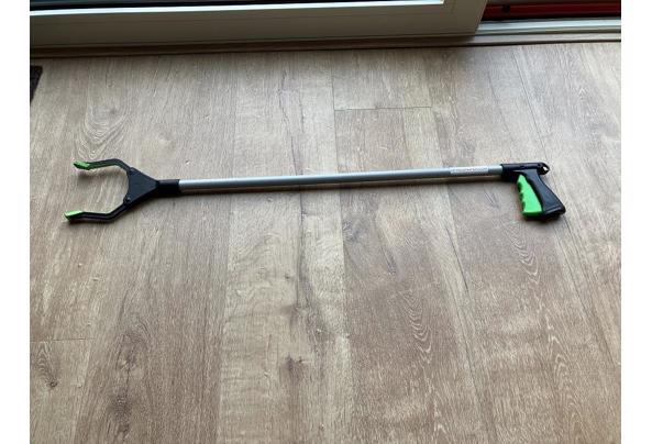 Afvalgrijper 95 cm met herbruikbare en opvouwbare verzamelzak - 046