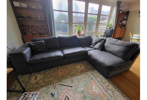 Prima onderhouden ruime blauwe  hoekbank - 20260414_075843