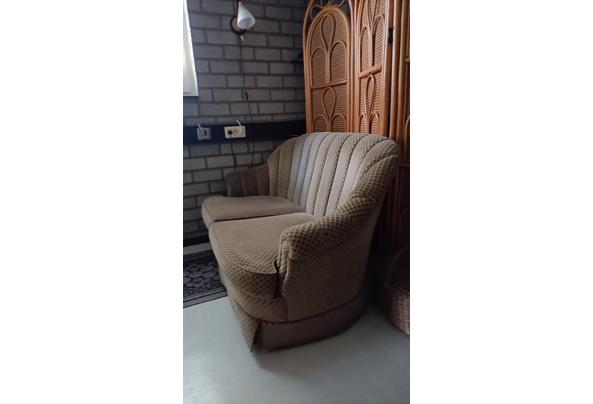 Bankje met 2 fauteuiltjes van stof - IMG20250901165528
