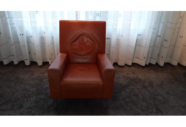 Design oranje leren fauteuil - IMG-20210408-WA0000