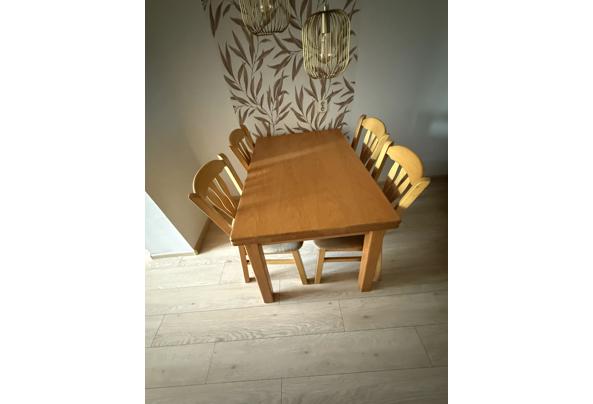 Eettafel, uitschuifbaar (inclusief 4 stoelen) - IMG_7686