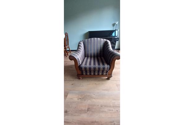 Eiken gestoffeerde fauteuil - 20230823_135150