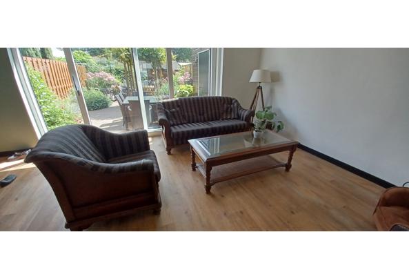 Eiken gestoffeerde fauteuil - 20230823_135306