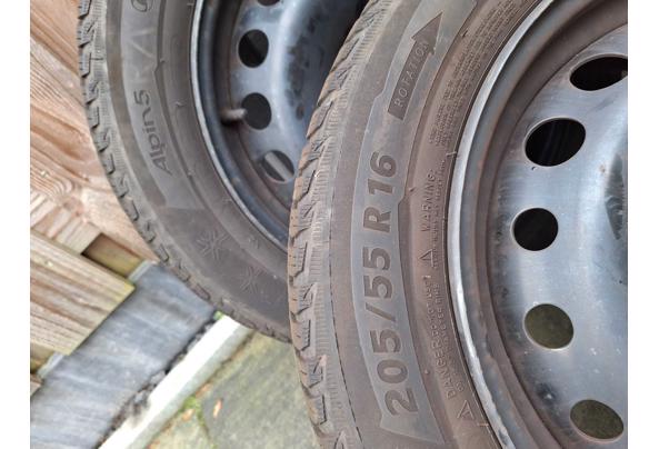 Set Michelin winterbanden + stalen velgen 205/55 R16 91T - Foto-3