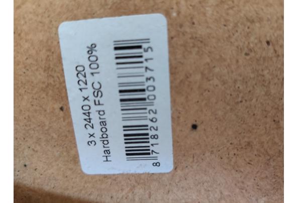 Hardboard plaat FSC 2440 mm x 1220 mm x 3 mm - IMG_20230610_132219
