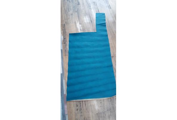 houten café stoel turquoise + extra stof - 20230903_074638