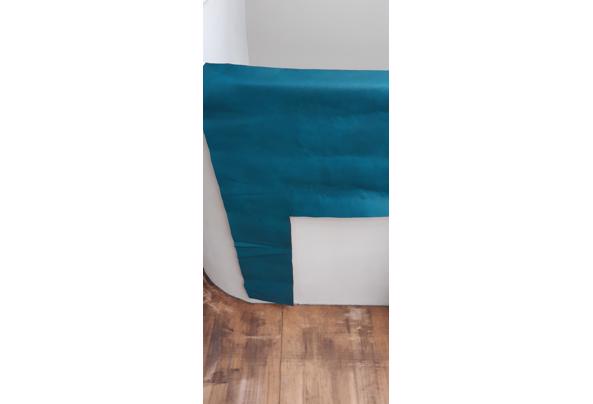 houten café stoel turquoise + extra stof - 20230903_074731