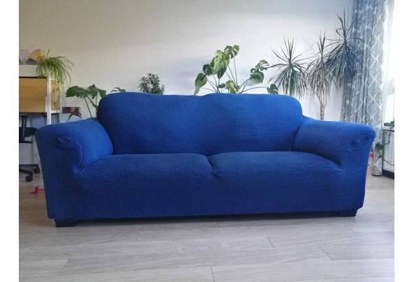 Bankstel ikea 2,5 zits en loveseat blauw - IMG-20220418-WA0007