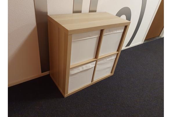 IKEA open kast Kallax, 4 vakken, gratis af te halen in Leiden - 20230212_202312