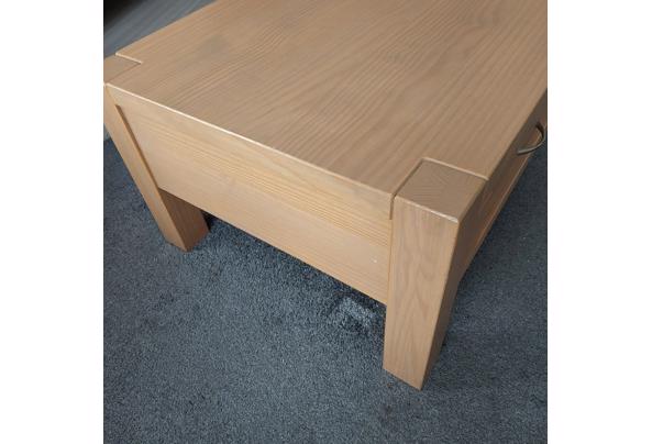 Houten , rechthoekige salontafel met 2 grote laden - 20240120_110448