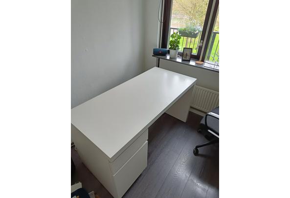Malm bureau Ikea | wit 140x65cm - IMG20240406141208