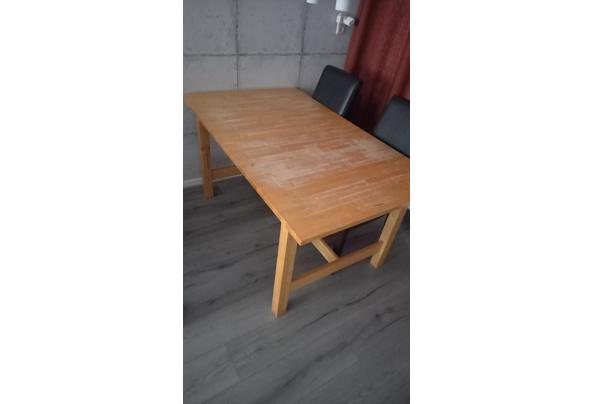 Massief houten tafel met uitschuif blad. Gebruikt maar nog zeker bruikbaar - 20241005_090219