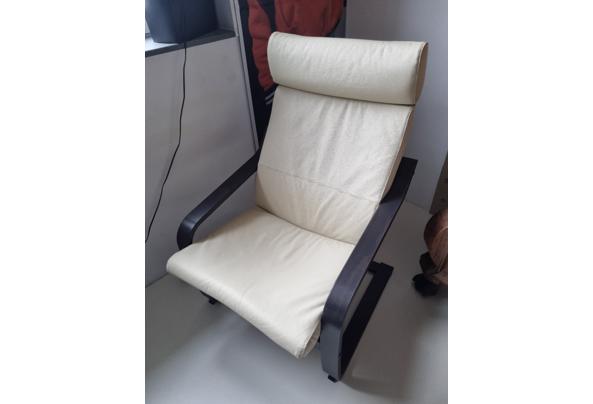 Stoel met (nep) leren zitting - stoel-ikea