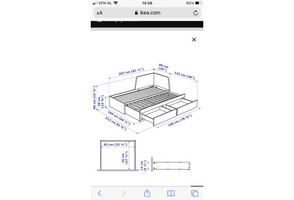Zgan witte ikea bed/bedbank Flekke - 6CC11CC1-2393-44AC-87D5-7A12C0D6A951