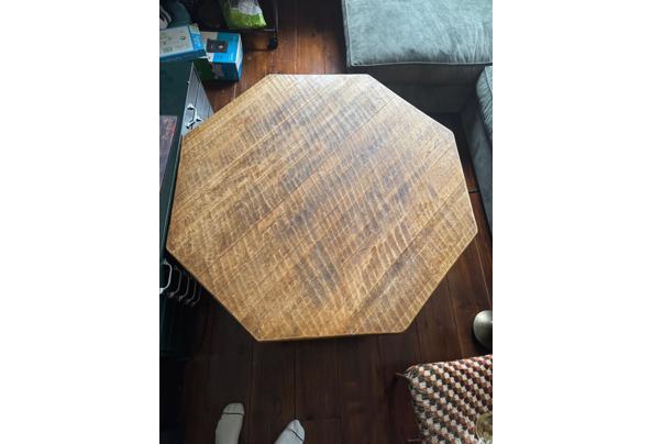 Robuuste Eiken Salontafel - 120cm breed, 8cm dik blad - image0