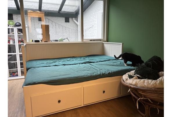 Uittrekbaar bed in wit 1,6/2m - IMG_2915 Uittrekbaar bed in wit 1,6/2m - IMG_2915