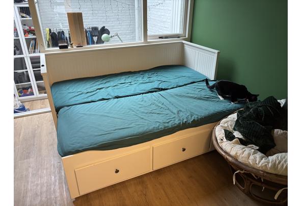 Uittrekbaar bed in wit 1,6/2m - IMG_2916 Uittrekbaar bed in wit 1,6/2m - IMG_2916